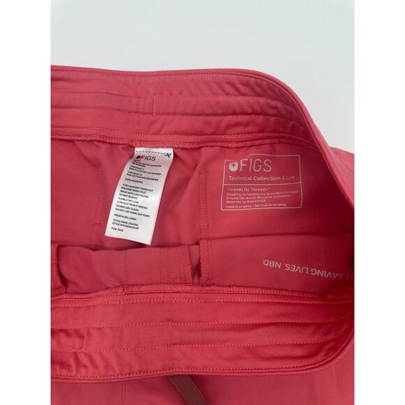 Figs Scrubs Bottoms Technical Collection Sz L Pockets & Elastic Band Orange - Picture 7 of 9